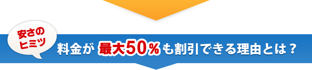 料金が最大50%も割引できる理由とは?